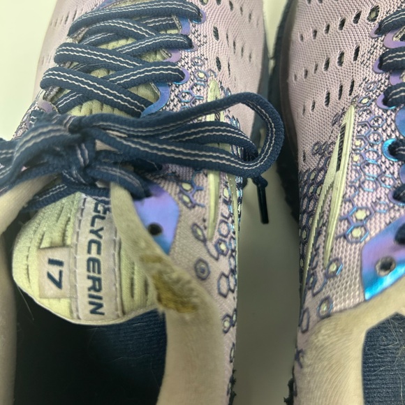 Brooks Running Shoes Women 7 Glycerin 17 Purple Lavender Performance Sneakers - Picture 7 of 14